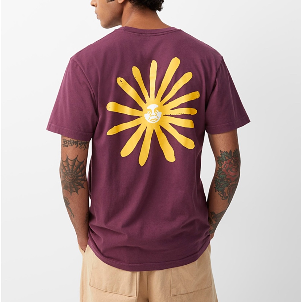 Obey Blossom Creeper organic cotton tee NWT